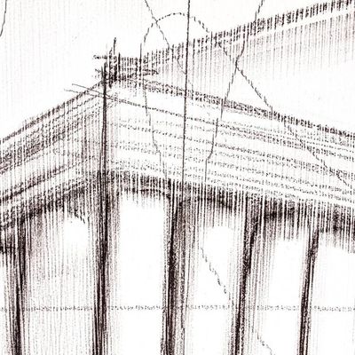 Alternate image for Original Acrylic and Pencil Artwork of Parthenon Monuments of the World Par...