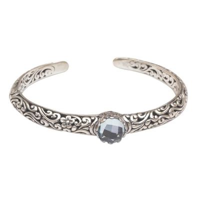 Alternate image for Blue Topaz and Silver Fair Trade Artisan Crafted Bracelet Forest Nymph