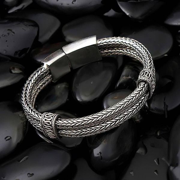 Alternate image for Sterling Silver Braided Bracelet Rivers of Life