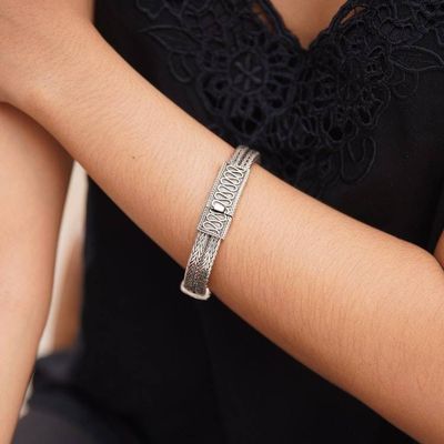 Alternate image for Sterling Silver Braided Bracelet Rivers of Life