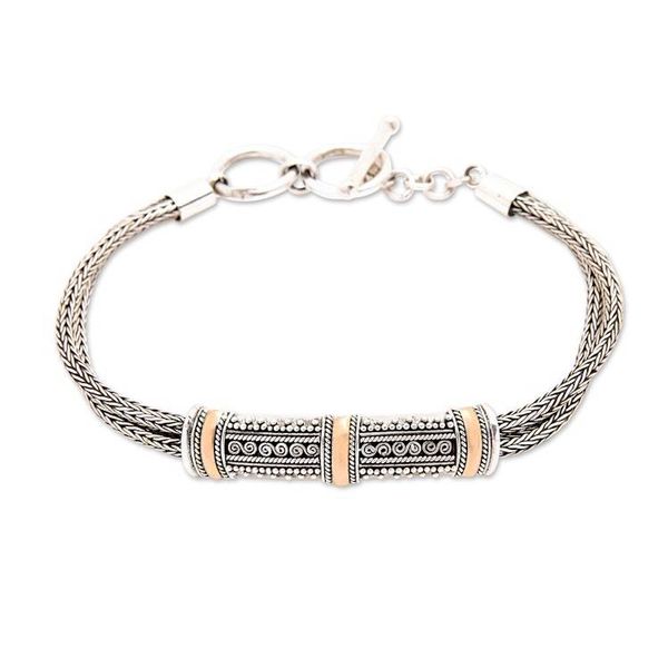 Alternate image for Sterling Silver and 18k Gold Plated Bracelet Wishes