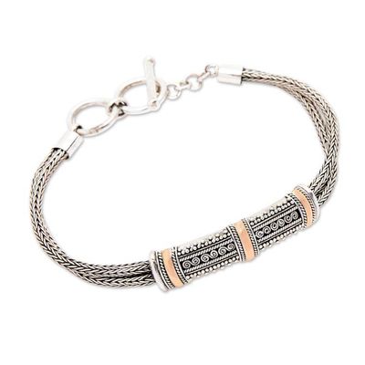 Alternate image for Sterling Silver and 18k Gold Plated Bracelet Wishes