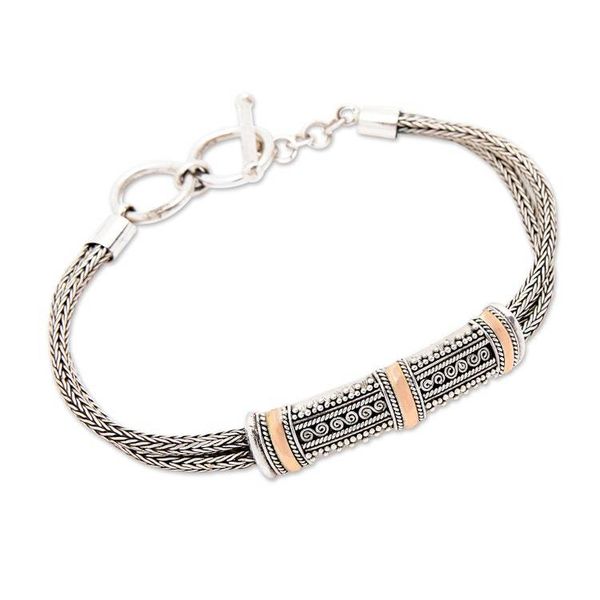 Alternate image for Sterling Silver and 18k Gold Plated Bracelet Wishes