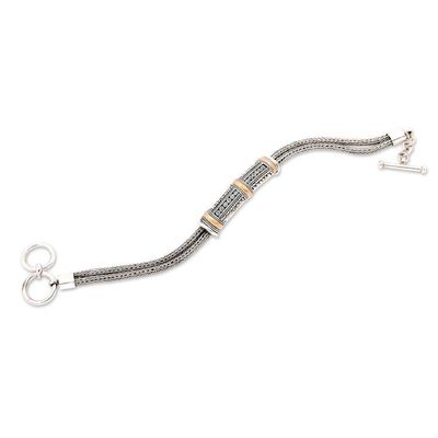 Alternate image for Sterling Silver and 18k Gold Plated Bracelet Wishes