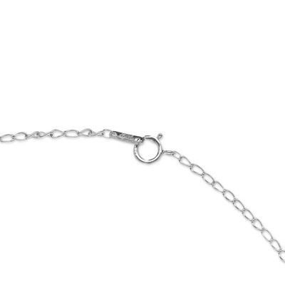 Alternate image for 925 Silver Amber Bee Pendant Necklace with Openwork Accents Bubbly Bee