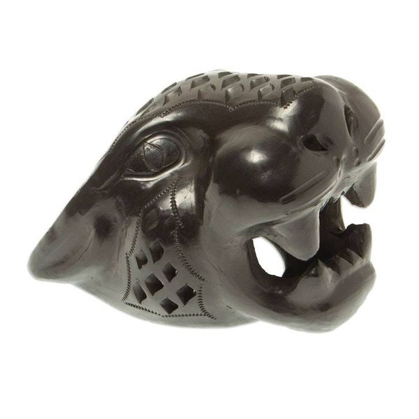 Alternate image for Small Barro Negro Mask Black Jaguar