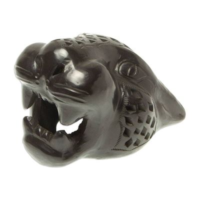 Alternate image for Small Barro Negro Mask Black Jaguar