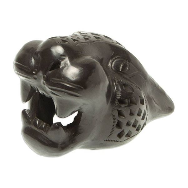 Alternate image for Small Barro Negro Mask Black Jaguar