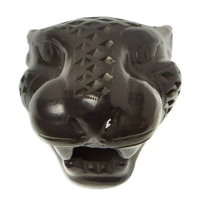 Alternate image for Small Barro Negro Mask Black Jaguar