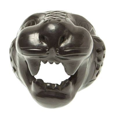 Alternate image for Small Barro Negro Mask Black Jaguar