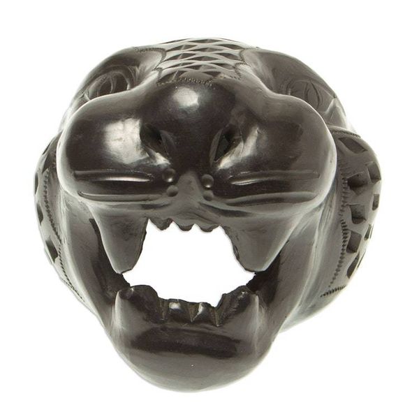 Alternate image for Small Barro Negro Mask Black Jaguar