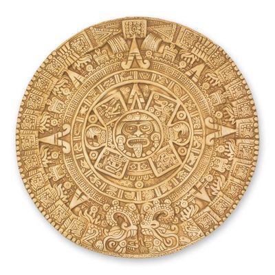 Alternate image for Fair Trade Mexican Archaeological Ceramic Aztec Calendar Mexica Calendar