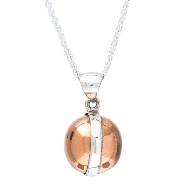 Alternate image for Handmade Copper Sphere Pendant Necklace Helios