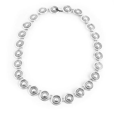 Alternate image for Handcrafted Sterling Silver Sombrero Motif Link Necklace Ol