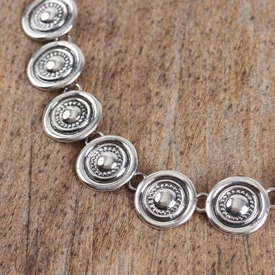 Alternate image for Handcrafted Sterling Silver Sombrero Motif Link Necklace Ol