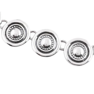Alternate image for Handcrafted Sterling Silver Sombrero Motif Link Necklace Ol