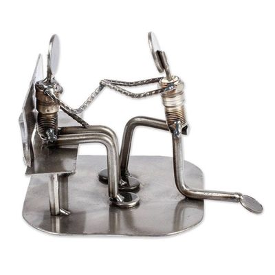 Alternate image for Recycled Metal Rustic Wedding Engagement Sculpture Will You Marry Me