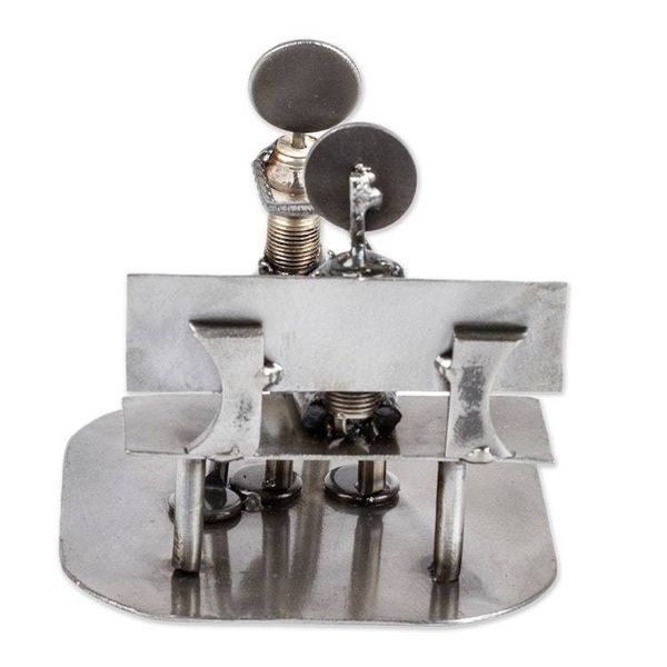 Alternate image for Recycled Metal Rustic Wedding Engagement Sculpture Will You Marry Me