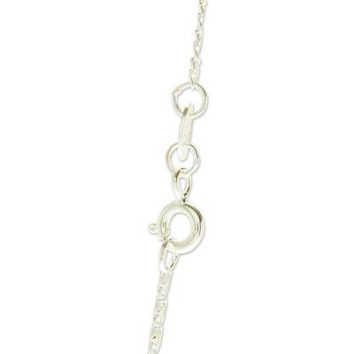 Alternate image for 925 Sterling Silver Amber Cross Pendant Necklace from Mexico Cross of Courage