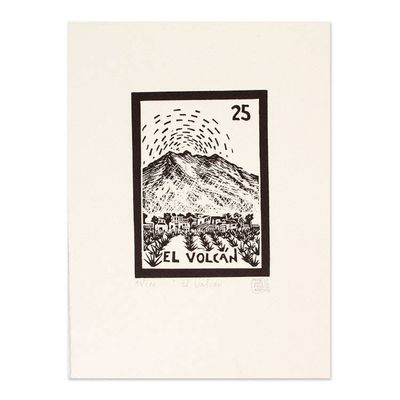 Primary image for Fair Trade Painting Mexican Fine Art The Volcano Tequila Lotto