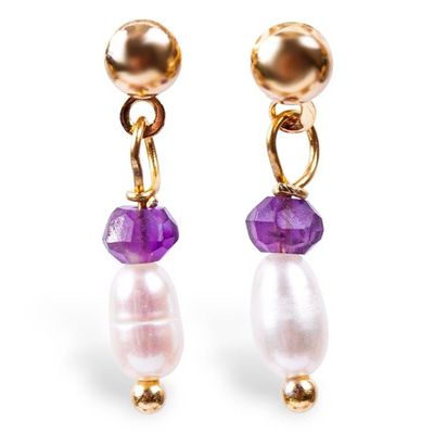 Alternate image for Natural Hydrangea and Cultured Pearl Jewelry Set Hydrangea Treasure