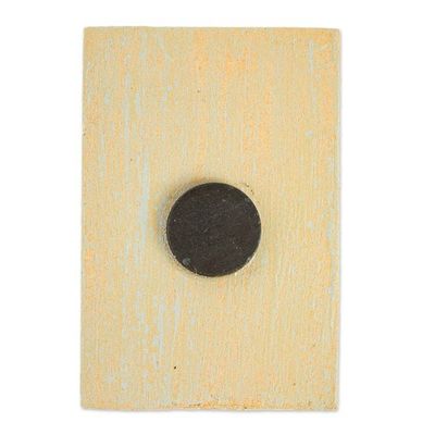 Alternate image for Decoupage Wooden Magnet With Mexican Loteria Card Motif The Lady