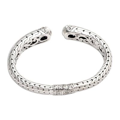 Alternate image for Gold-Accented Sterling and Garnet Cuff Endeavor