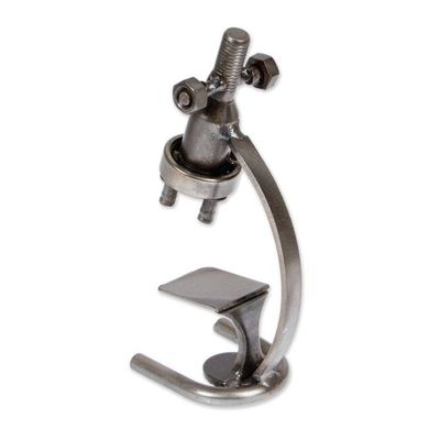 Alternate image for Eco-Friendly Recycled Metal Figurine with Microscope Theme Micro Marvel
