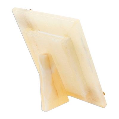 Alternate image for Paw Print Natural Onyx Photo Frame from Mexico 4x6 Cute Paws