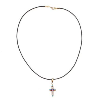 Alternate image for 14k Gold-Accented Dragonfly-Themed Howlite Pendant Necklace Faith in Change