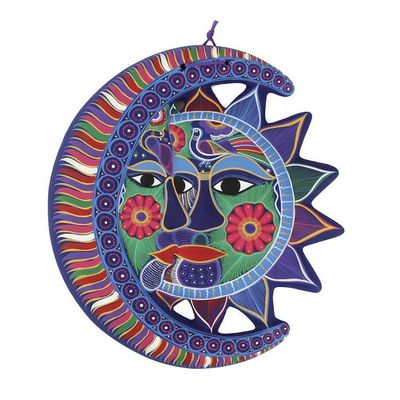 Alternate image for Unique Sun and Moon Ceramic Wall Art Eclipse of Love