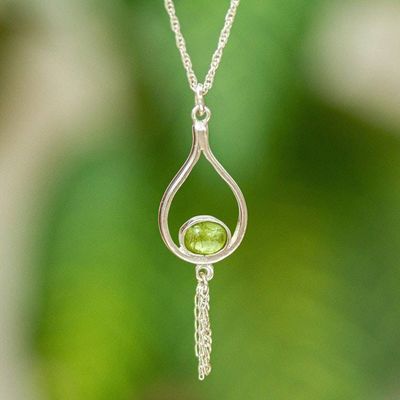 Alternate image for Pendant Necklace with Peridot Swing Time