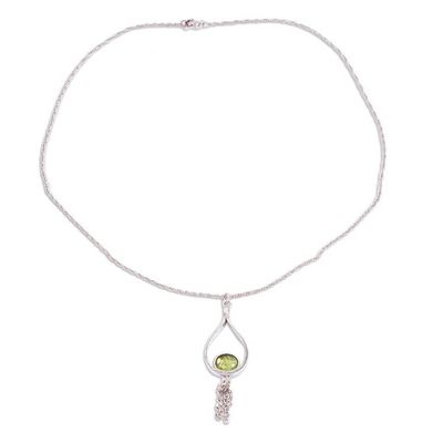 Alternate image for Pendant Necklace with Peridot Swing Time