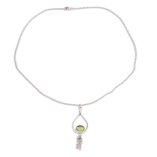 Alternate image for Pendant Necklace with Peridot Swing Time