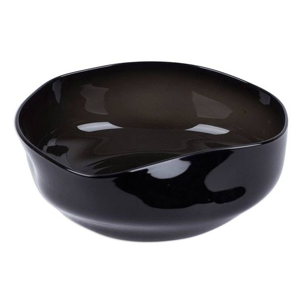 Alternate image for Eco-Friendly Black Handblown Glass Salad Bowl from Mexico Dark Delicacies