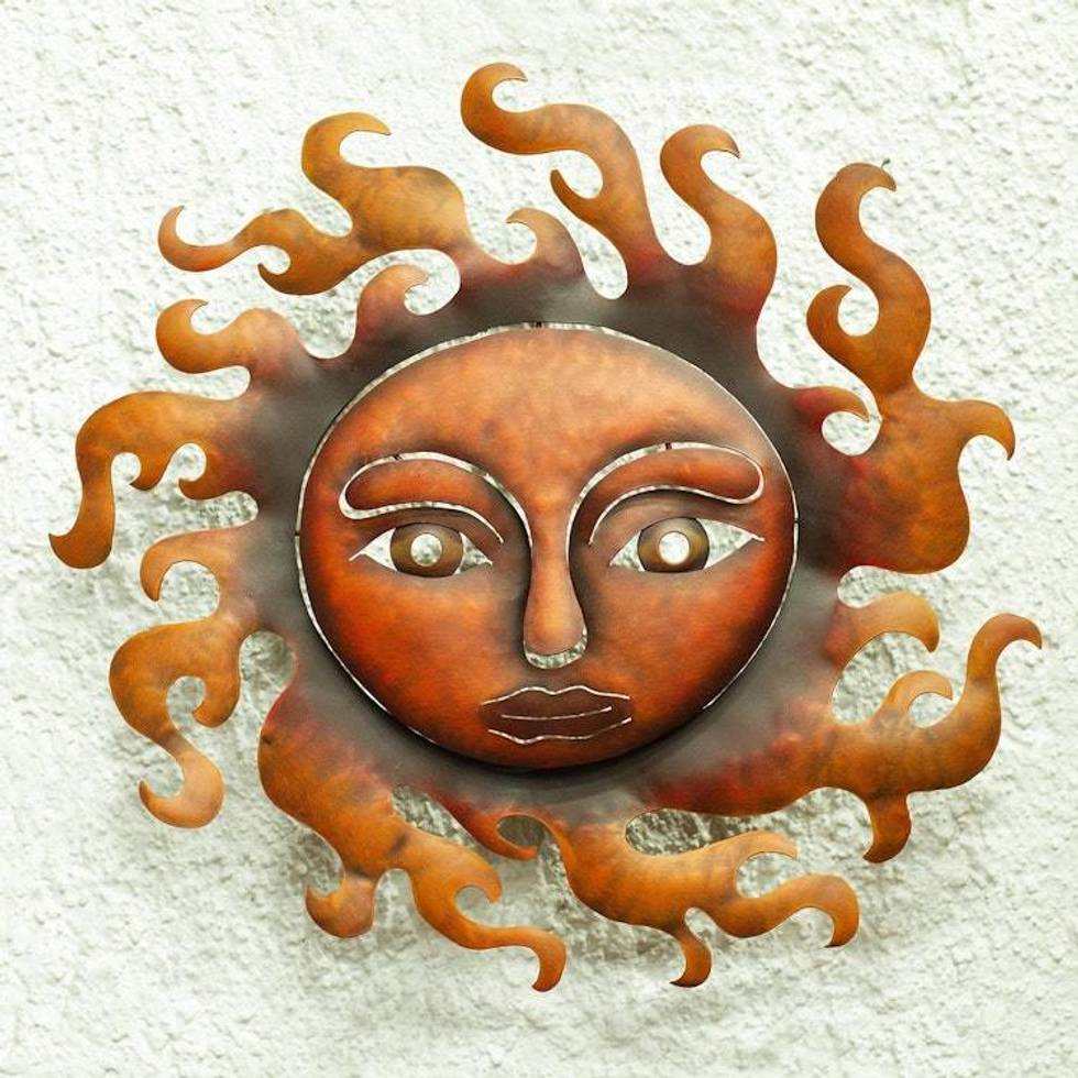 Iron wall adornment 'Sunny Smile'
