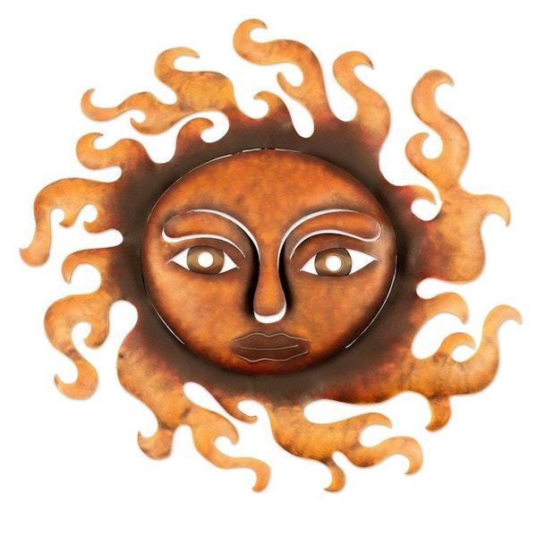 Alternate image for Iron wall adornment Sunny Smile