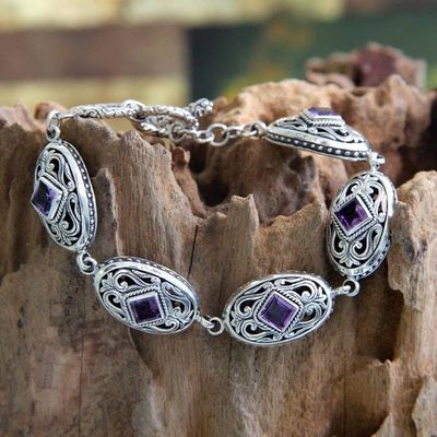 Primary image for Amethyst link bracelet Jungle Kingdom
