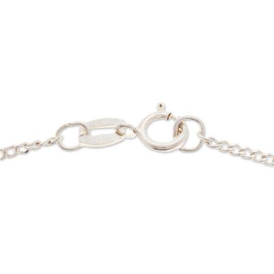 Alternate image for Sterling Silver Necklace with Cultured Pearl and Filigree Creek Flower