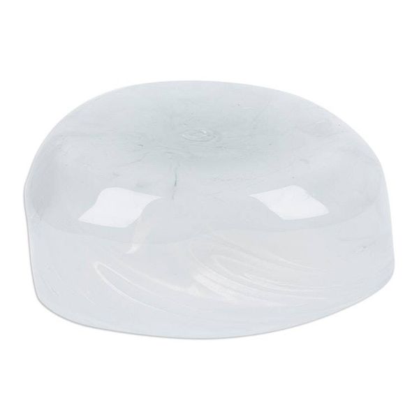 Alternate image for Eco-Friendly White Handblown Glass Salad Bowl from Mexico Heavenly Delicacies
