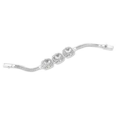 Alternate image for Gold-Accented Sterling Silver  Prasiolite Pendant Bracelet Young  Sweet