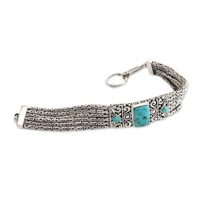 Alternate image for Sterling Silver and Reconstituted Turquoise Bracelet Sweet Paradise