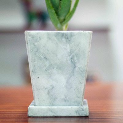 Primary image for Marble Modern Flower Pot Natural Contempo