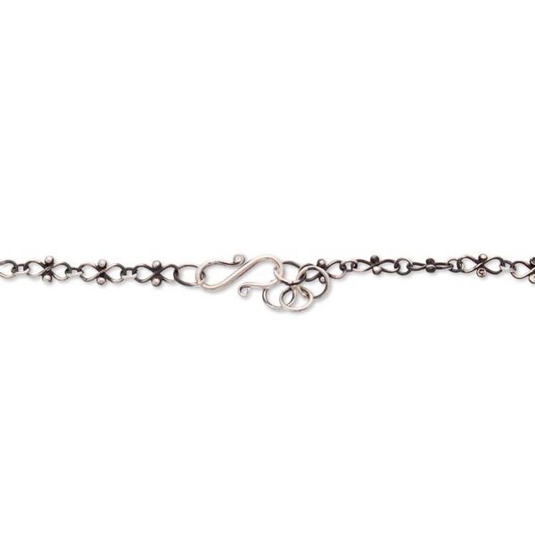 Alternate image for Sterling silver flower necklace Mexican Romance