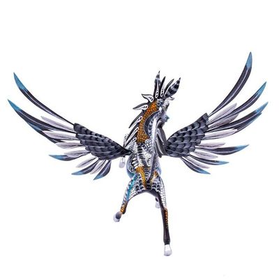 Alternate image for Copal Wood Pegasus Alebrije from Mexico Azure Pegasus