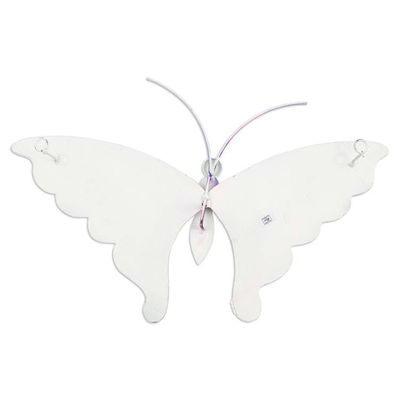 Alternate image for Handcrafted Multicolor Steel Wall Art from Mexico Multicolor Mariposa