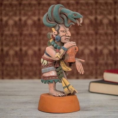 Alternate image for Ceramic Sculpture of Mayan Goddess Ixchel from Mexico Mayan Goddess of Medicine