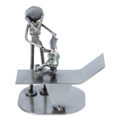 Alternate image for Handcrafted Recycled Metal Mexico Rustic Doctor Sculpture Pediatricians Appointment