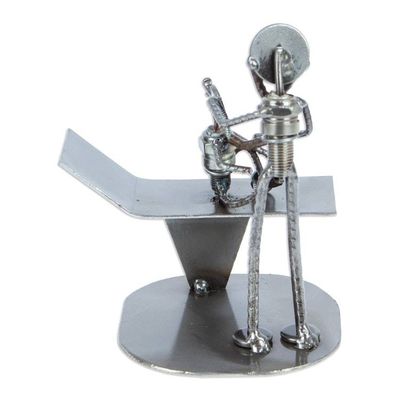 Alternate image for Handcrafted Recycled Metal Mexico Rustic Doctor Sculpture Pediatricians Appointment