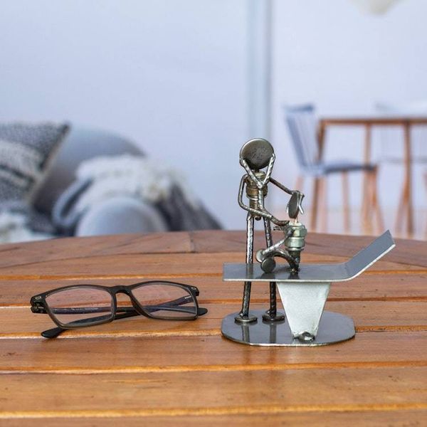 Alternate image for Handcrafted Recycled Metal Mexico Rustic Doctor Sculpture Pediatricians Appointment